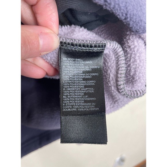 The North Face Small Isadora Jacket Purple Fleece Full Zip Long Sleeve Mock Neck - Picture 9 of 13